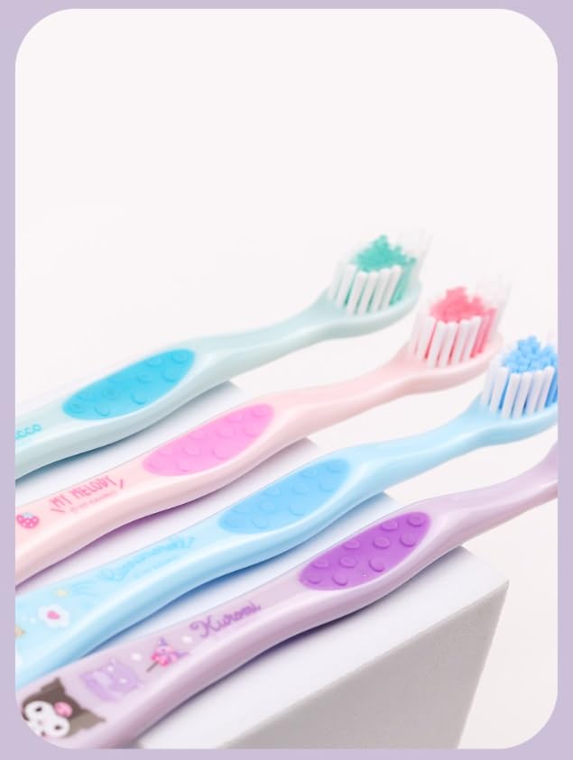 Kids dental care set in purple for children