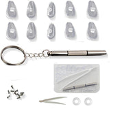 Soft silicone nose pads for glasses included in the kit