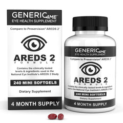 Generic4ME AREDS 2 SoftGels bottle label – 240 mini softgels