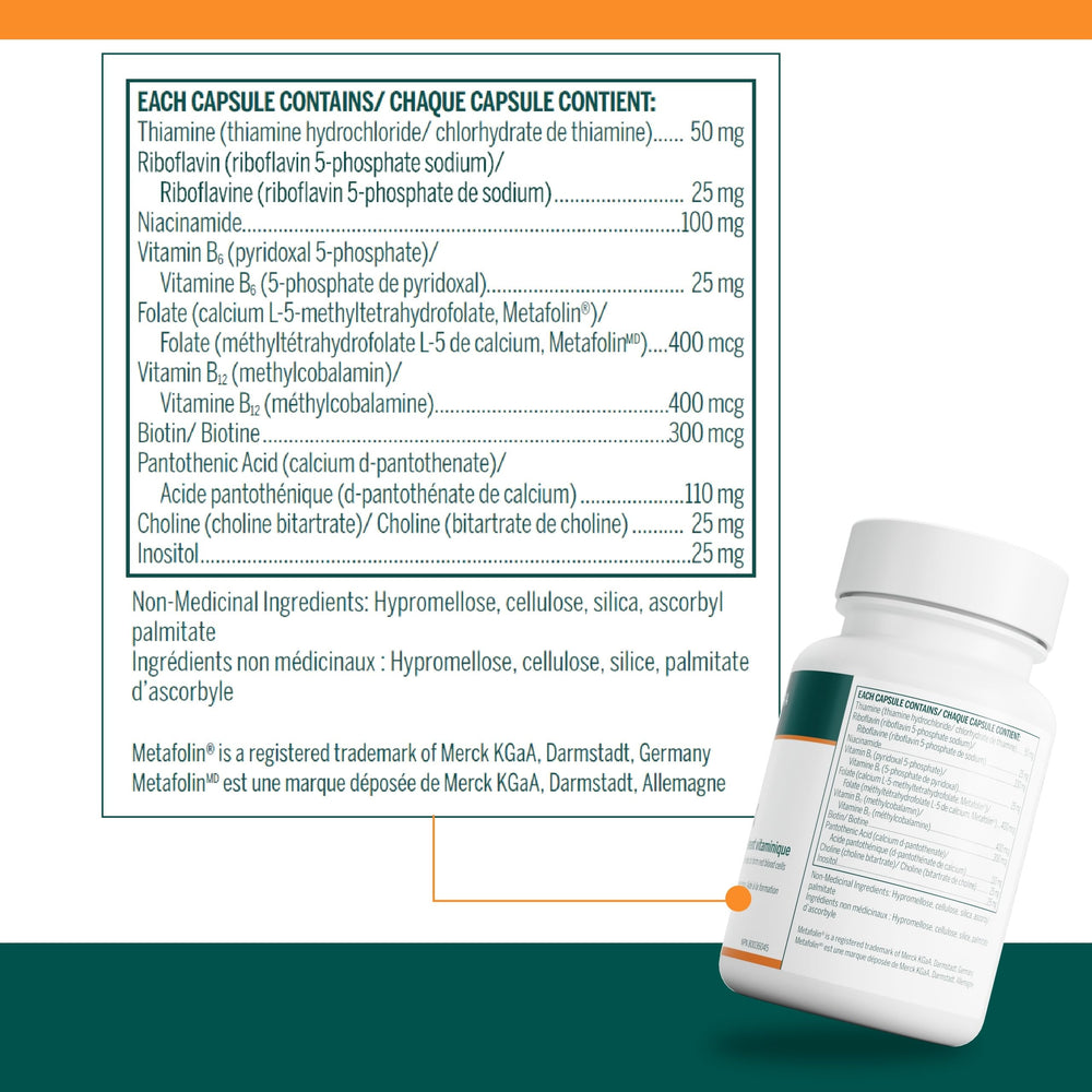 Close-up of Active B Complex capsules