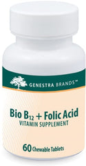 Genestra Bio B12 + Folic Acid ingredients panel