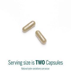 Close-up of the Genestra Black Walnut Capsules label