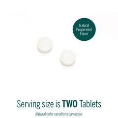 Genestra Bio Enzymes peppermint chewables packaging label