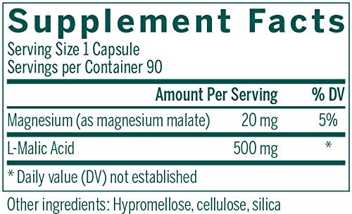 Genestra Malic Acid product label with capsules