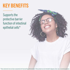 Side view of Genestra Butyrate Complex bottle