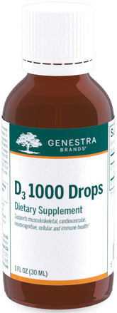 Genestra D3 1000 Drops bottle