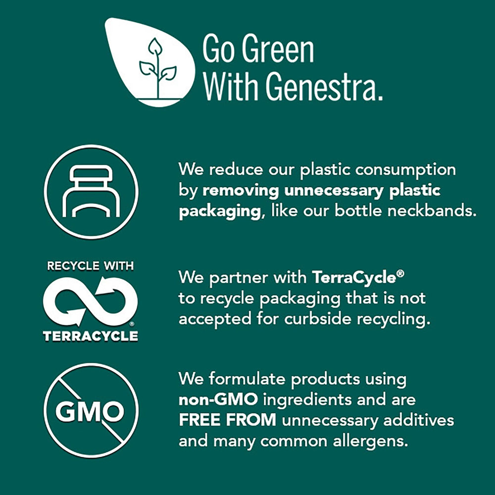 Ingredients and supplement facts panel of Genestra D3 K2 Mulsion