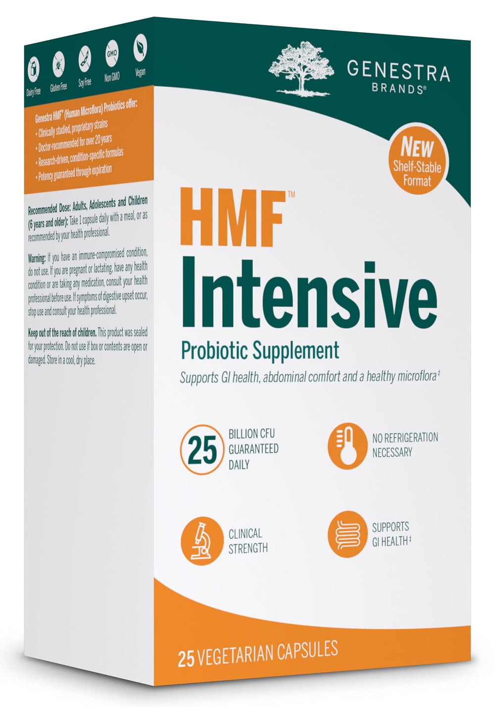 Genestra HMF Intensive packaging and label