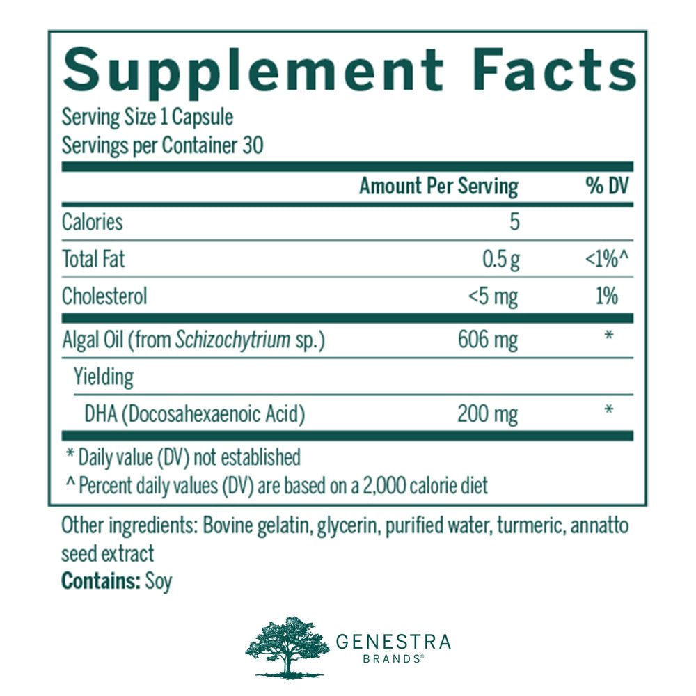 Genestra Super Neurogen DHA capsules close-up
