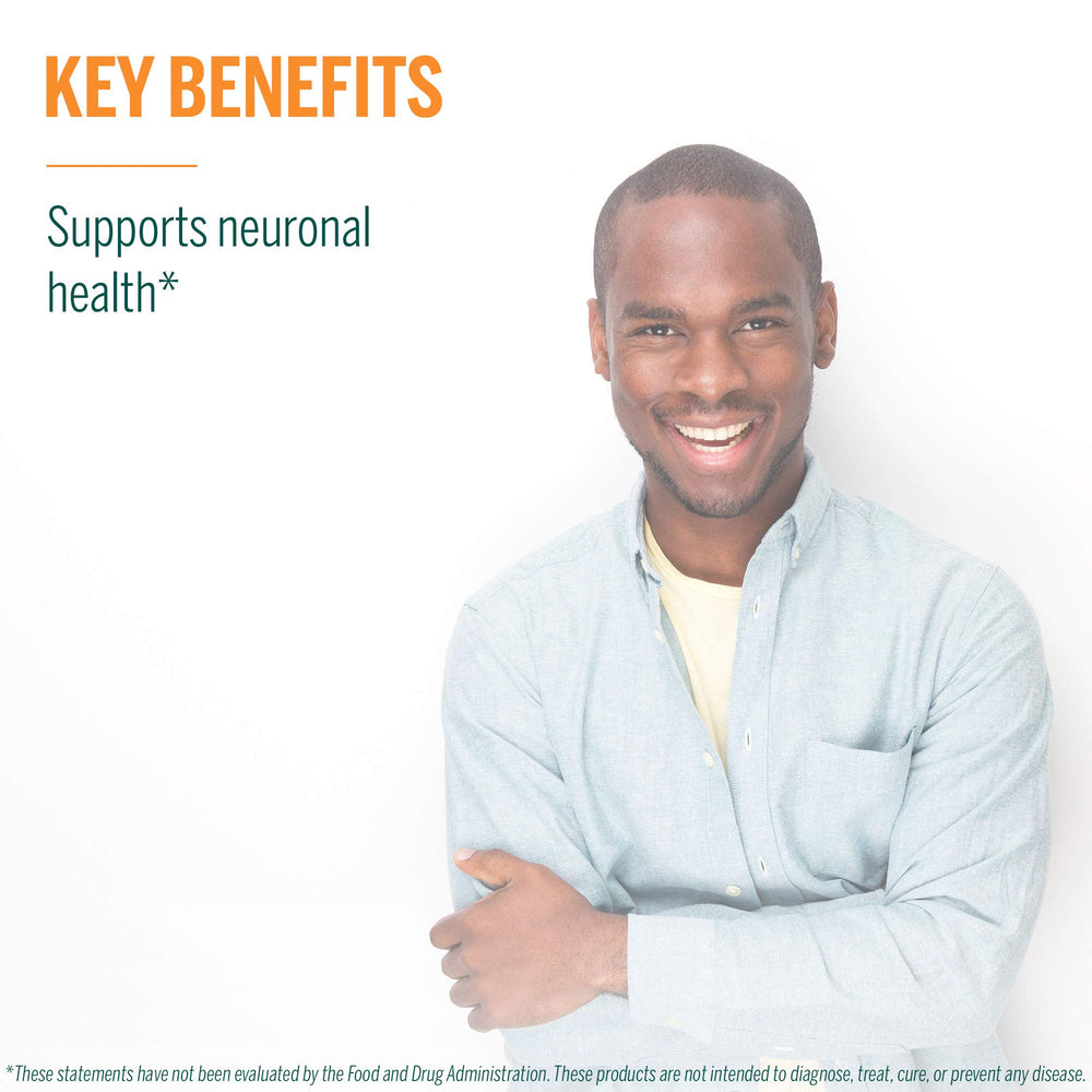 DHA capsules in a measuring scoop