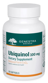 Genestra Ubiquinol 100mg softgel bottle front view