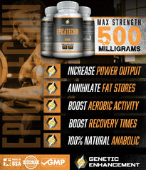 Genetic Enhancement Epicatechin bottle pour demonstrates easy daily dosing for muscle support