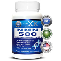 Front of Genex Formulas NMN 500mg bottle