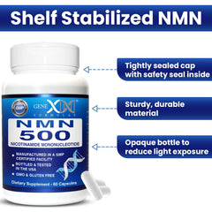 Genex Formulas NMN 500mg benefits and NAD info