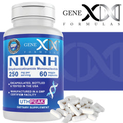 Genex NMNH consumer packaging and lifestyle shot