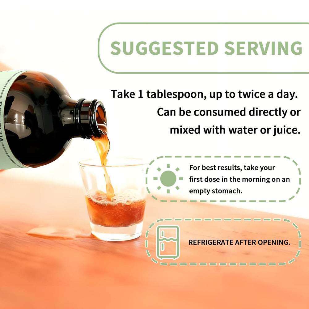 Label highlighting 10 live probiotic strains and 18 fermented herbs