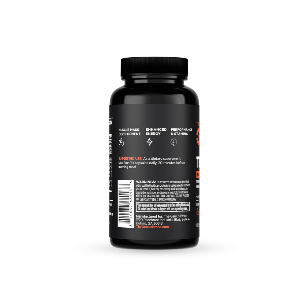 Active man exercising with energy and stamina from The Genius Brand Test Black Label
