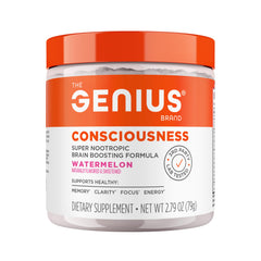 Genius Consciousness premium nootropic powder bottle and packaging