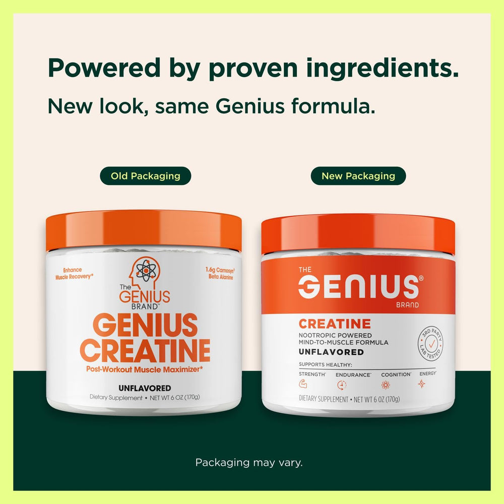 Close-up of Genius Creatine powder