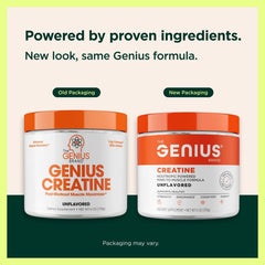 Close-up of Genius Creatine powder