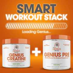 The Genius Brand logo with Creatine product