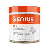 Front label of Genius Joy bottle