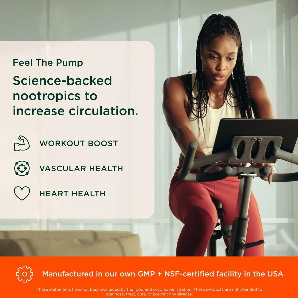 Close-up of Genius L-Arginine Nitric Oxide Powder bottle label