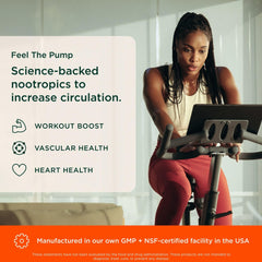 Close-up of Genius L-Arginine Nitric Oxide Powder bottle label