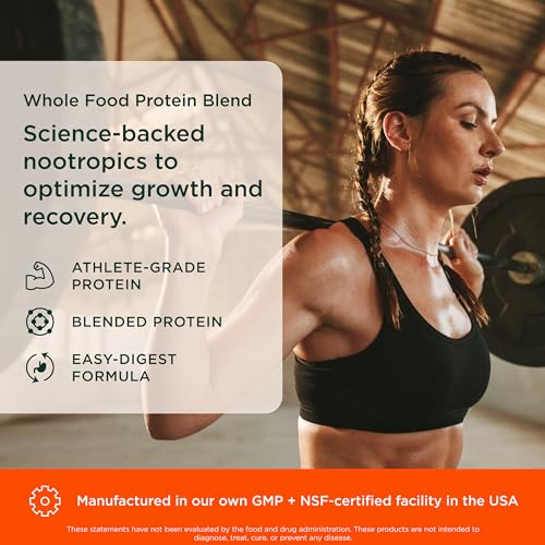 Close-up of dual protein blend: whey isolate and egg white