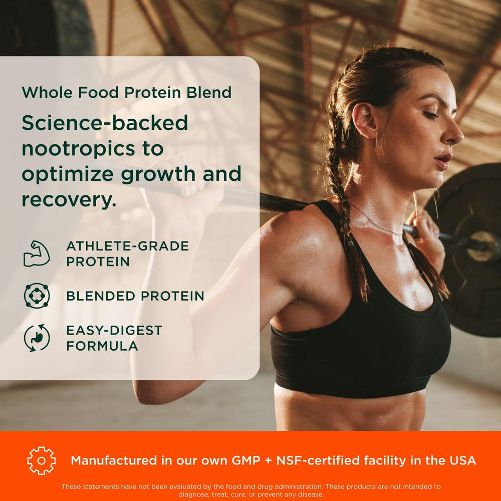 Vanilla protein shake prepared in glass