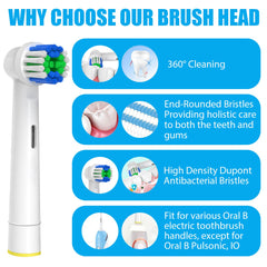 Compatible with most Oral-B handles (not iO or Sonic)