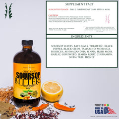 Gennaio Naturals soursop bitters pour demonstrates convenient daily use for holistic health.