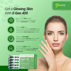 Genone E-Gen 400 Vitamin E Capsule bottle back label