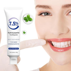 Toothpaste designed for sensitive teeth showing gentle cleansing