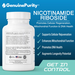 GenuinePurity Liposomal NR 300mg bottle label