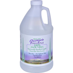 Georges Aloe Vera Drink bottle front view, 64 oz