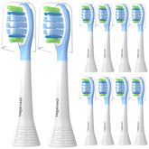 GERAGER toothbrush heads for Philips Sonicare C3/C2/G3/A3/W2 – 10 pack