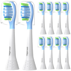 GERAGER toothbrush heads for Philips Sonicare C3/C2/G3/A3/W2 – 10 pack