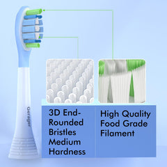 Close-up of GERAGER bristles with curved W design