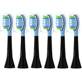 GERAGER 6-pack toothbrush heads for Philips Sonicare C3 - black