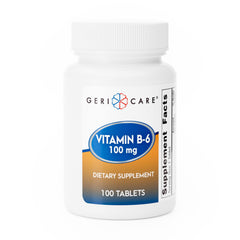 GeriCare Vitamin B-6 100mg bottle with label