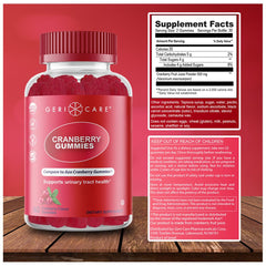 60-count two-pack of GeriCare Cranberry Gummies