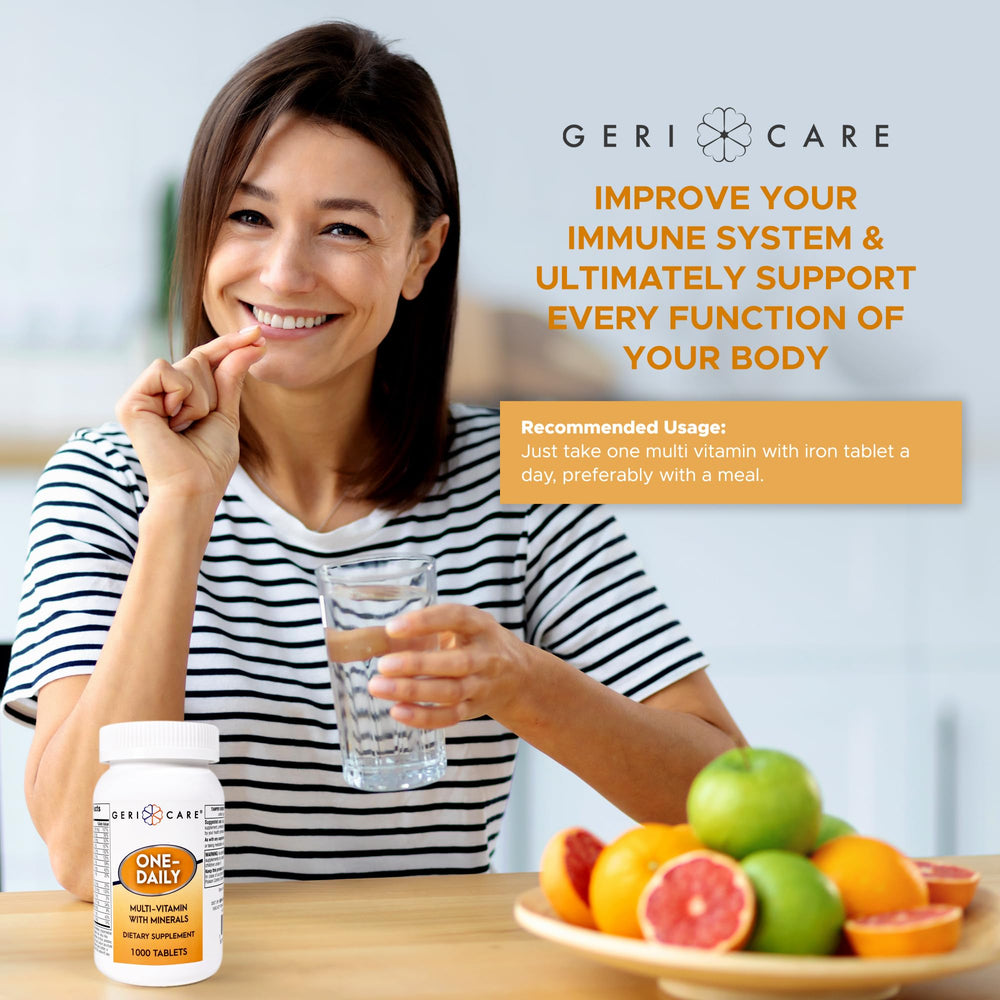 GeriCare nutrition facts panel