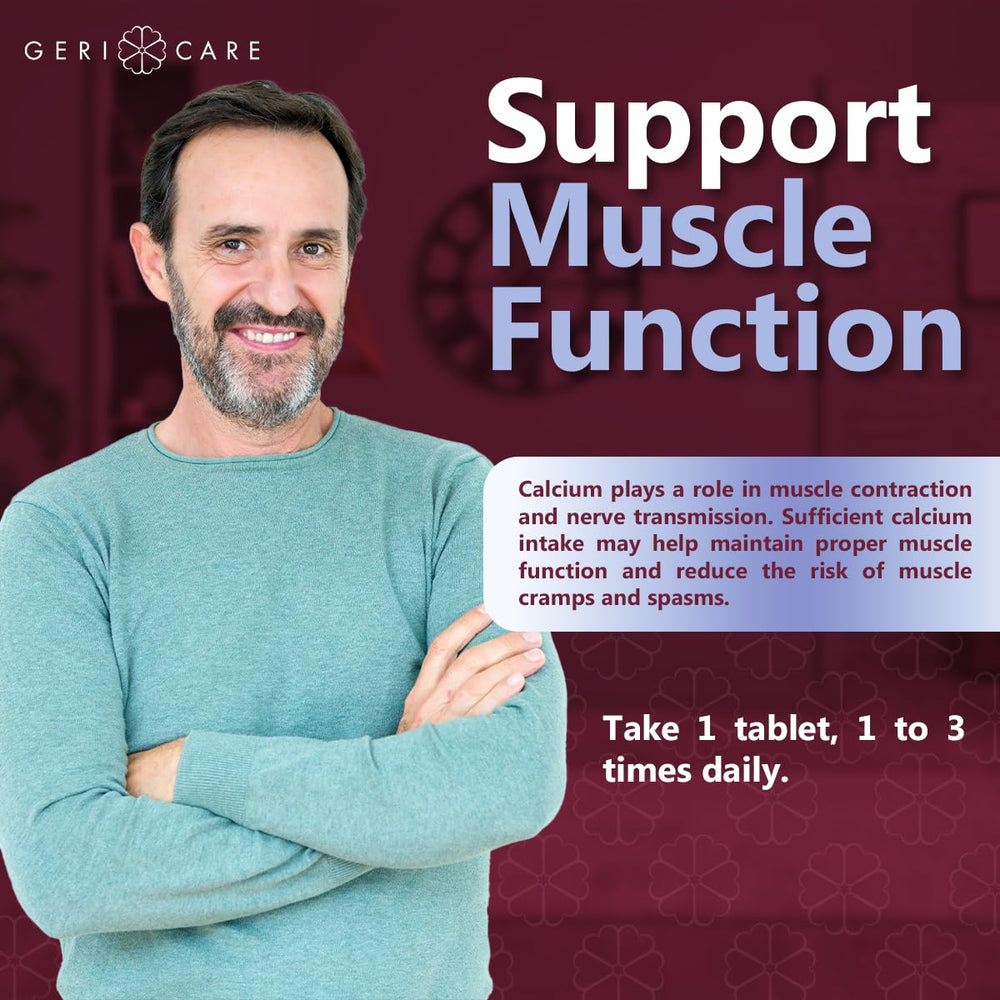 Concept image emphasizing osteoporosis prevention and bone strength with Gericare