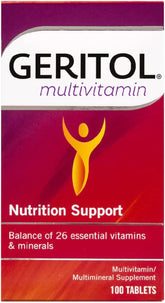 Geritol Complete Tablets bottle label – 100-count