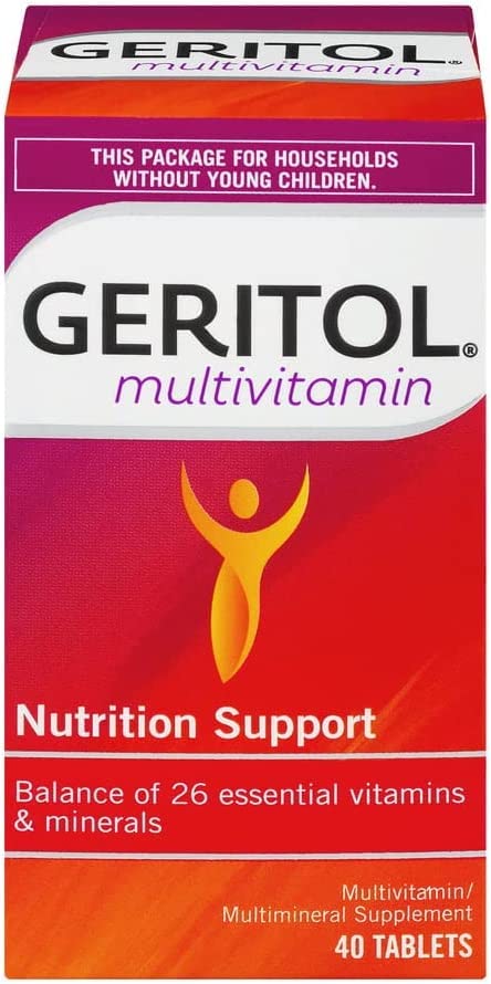 Product shot: Geritol Complete Tablets 100-count per bottle, pack of 3