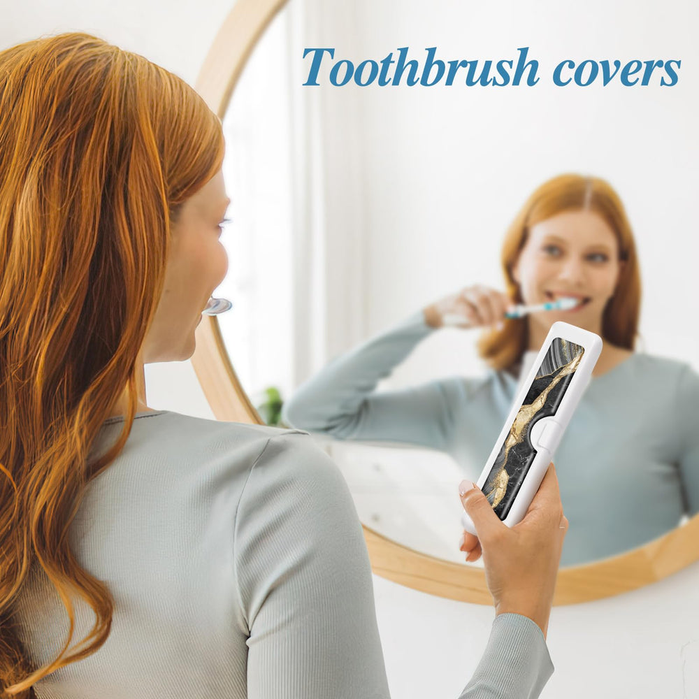 Case storing toothbrushes and small toothpaste for travel