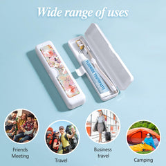 Included organizer space for tongue scraper and small items