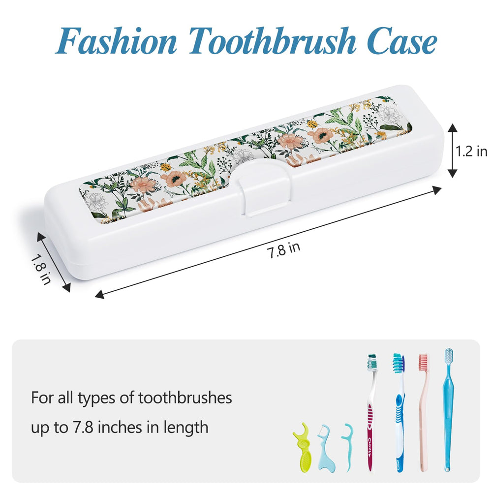 Toothbrush travel case dimensions: 7.87 x 1.85 x 1.18 inches