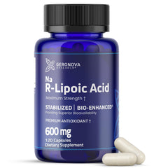 Hero image of Geronova Bio-Enhanced R-Lipoic Acid 600 mg capsules